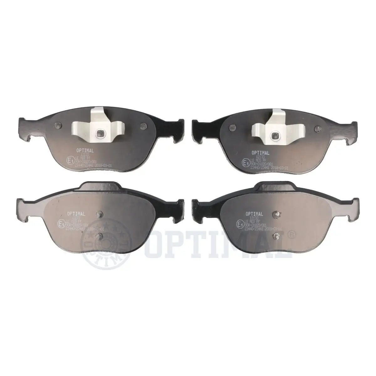 Bremsbelagsatz, Scheibenbremse Vorderachse OPTIMAL BP-12133