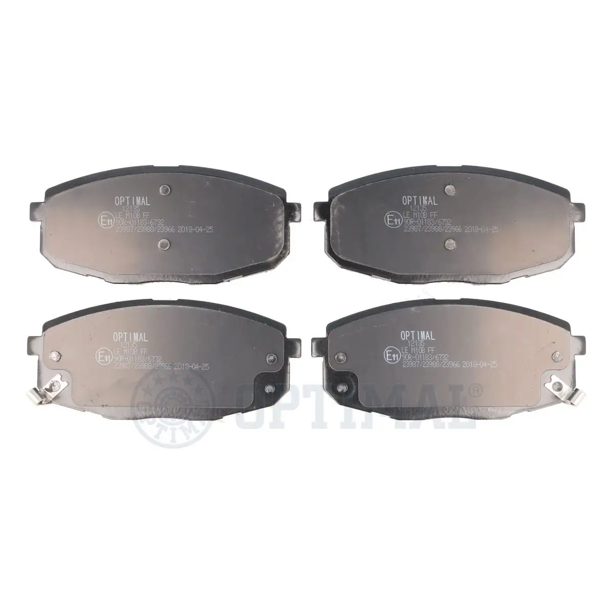 Bremsbelagsatz, Scheibenbremse Vorderachse OPTIMAL BP-12135