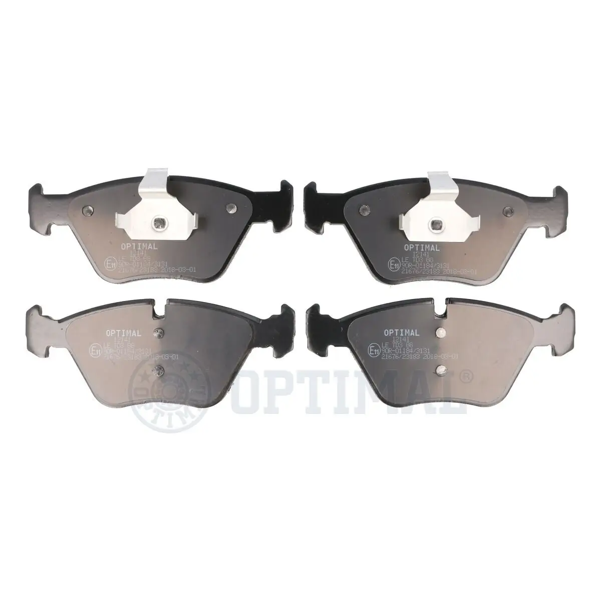 Bremsbelagsatz, Scheibenbremse Vorderachse OPTIMAL BP-12141