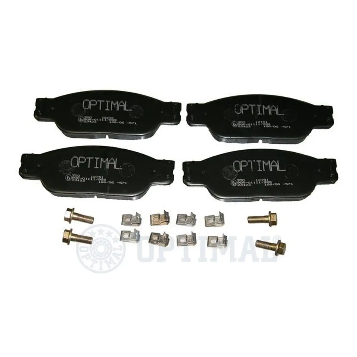 Bremsbelagsatz, Scheibenbremse Vorderachse OPTIMAL BP-12151