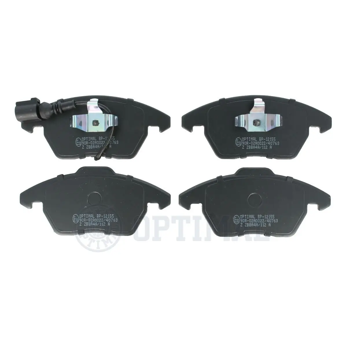 Bremsbelagsatz, Scheibenbremse Vorderachse OPTIMAL BP-12155