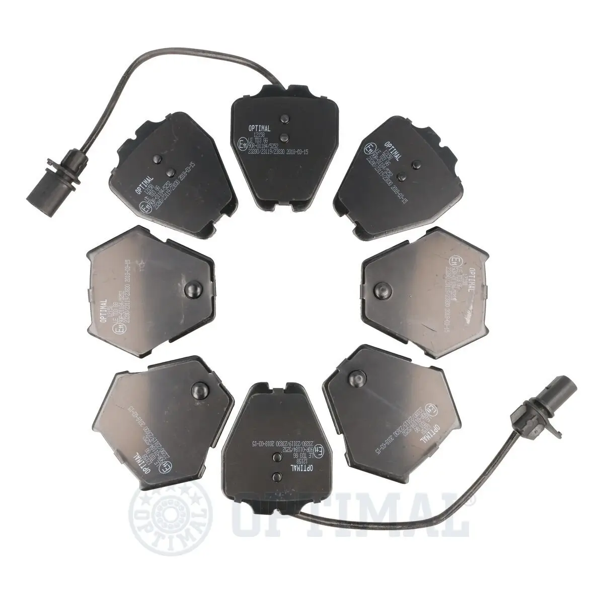 Bremsbelagsatz, Scheibenbremse Vorderachse OPTIMAL BP-12158