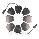 Bremsbelagsatz, Scheibenbremse Vorderachse OPTIMAL BP-12158