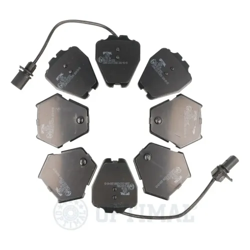 Bremsbelagsatz, Scheibenbremse Vorderachse OPTIMAL BP-12158 Bild Bremsbelagsatz, Scheibenbremse Vorderachse OPTIMAL BP-12158