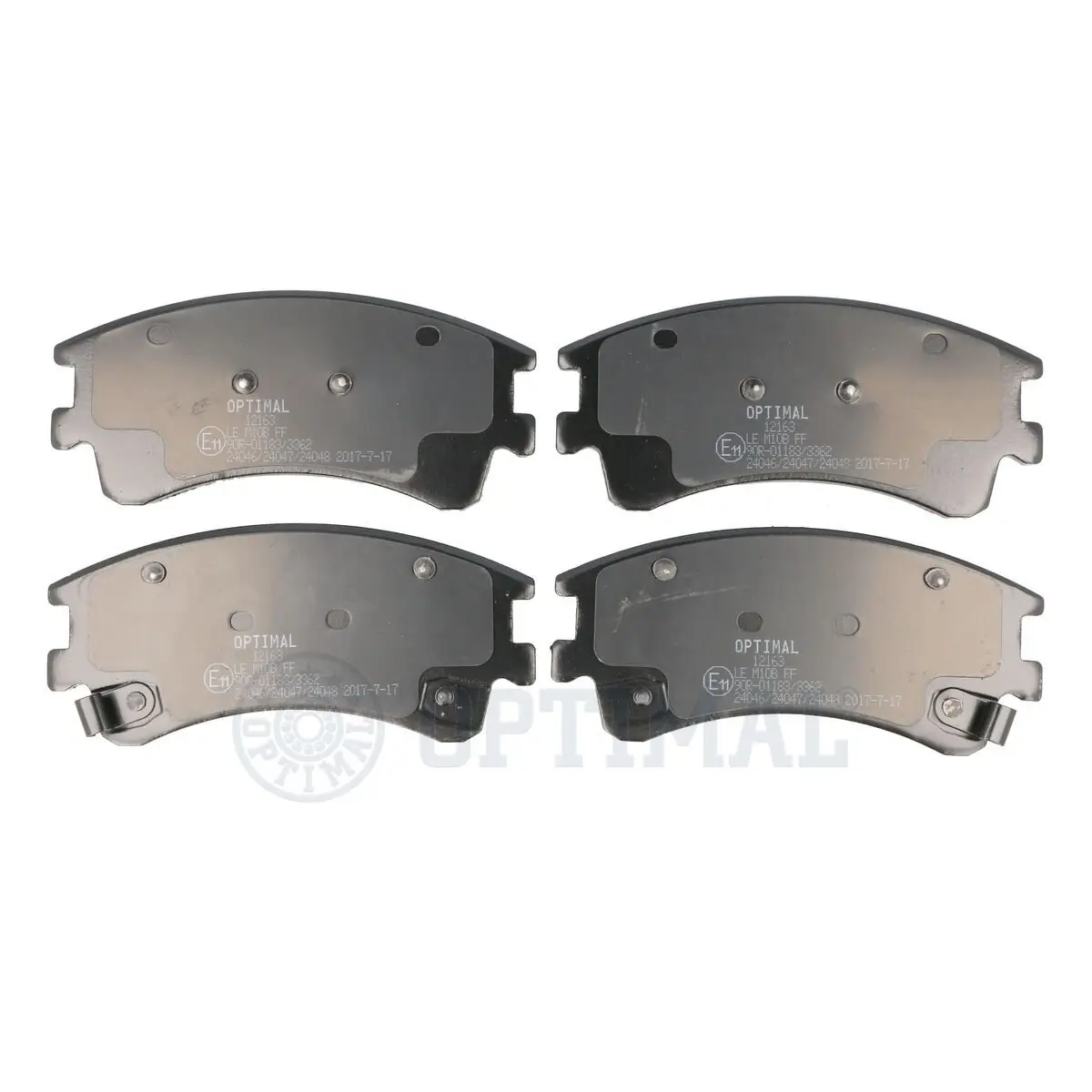 Bremsbelagsatz, Scheibenbremse Vorderachse OPTIMAL BP-12163