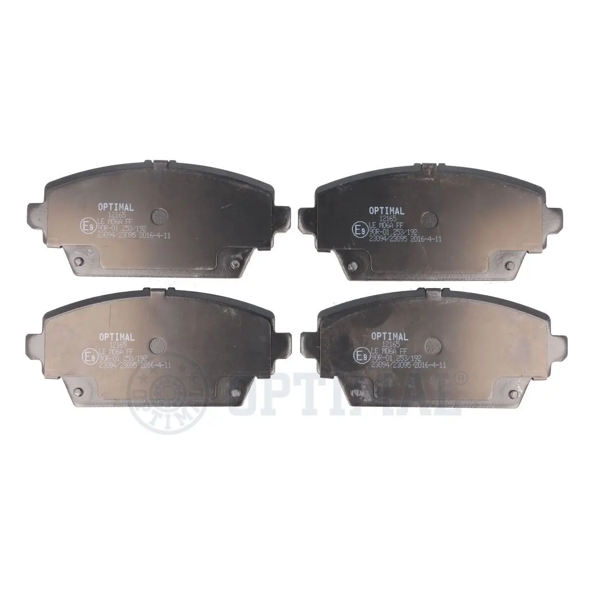 Bremsbelagsatz, Scheibenbremse Vorderachse OPTIMAL BP-12165