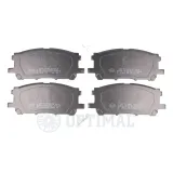 Bremsbelagsatz, Scheibenbremse Vorderachse OPTIMAL BP-12168