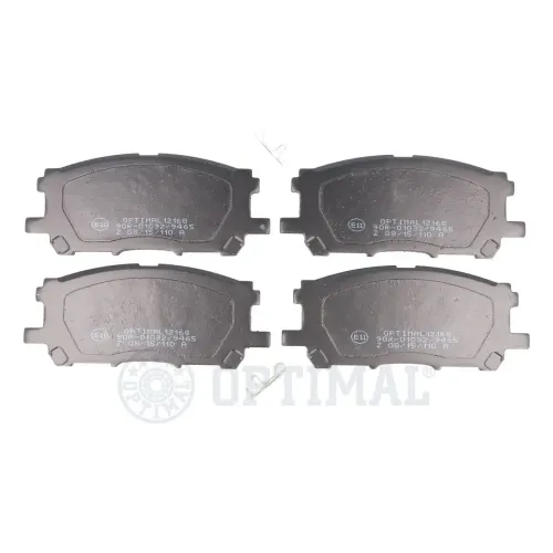 Bremsbelagsatz, Scheibenbremse Vorderachse OPTIMAL BP-12168 Bild Bremsbelagsatz, Scheibenbremse Vorderachse OPTIMAL BP-12168