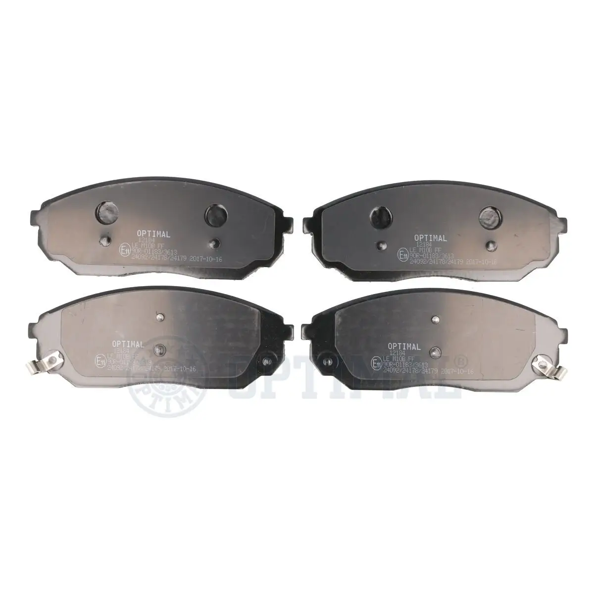 Bremsbelagsatz, Scheibenbremse Vorderachse OPTIMAL BP-12184