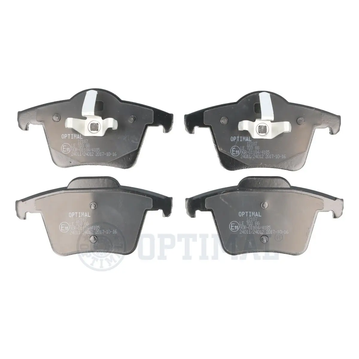 Bremsbelagsatz, Scheibenbremse Hinterachse OPTIMAL BP-12187