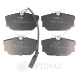 Bremsbelagsatz, Scheibenbremse Hinterachse OPTIMAL BP-12189