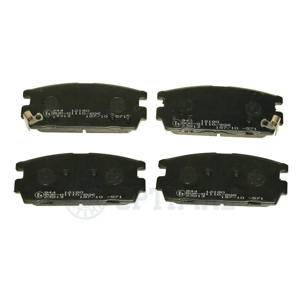 Bremsbelagsatz, Scheibenbremse Hinterachse OPTIMAL BP-12190