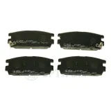 Bremsbelagsatz, Scheibenbremse Hinterachse OPTIMAL BP-12190