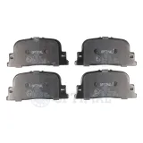 Bremsbelagsatz, Scheibenbremse Hinterachse OPTIMAL BP-12207