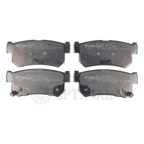 Bremsbelagsatz, Scheibenbremse Hinterachse OPTIMAL BP-12209 Bild Bremsbelagsatz, Scheibenbremse Hinterachse OPTIMAL BP-12209