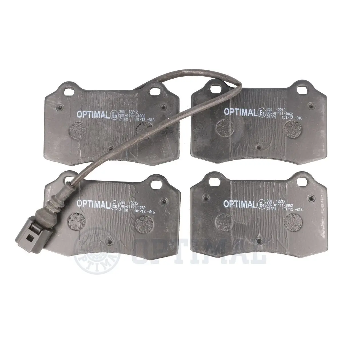 Bremsbelagsatz, Scheibenbremse Vorderachse OPTIMAL BP-12212