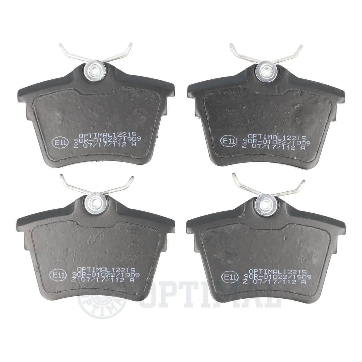 Bremsbelagsatz, Scheibenbremse Hinterachse OPTIMAL BP-12215