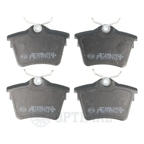 Bremsbelagsatz, Scheibenbremse Hinterachse OPTIMAL BP-12215 Bild Bremsbelagsatz, Scheibenbremse Hinterachse OPTIMAL BP-12215