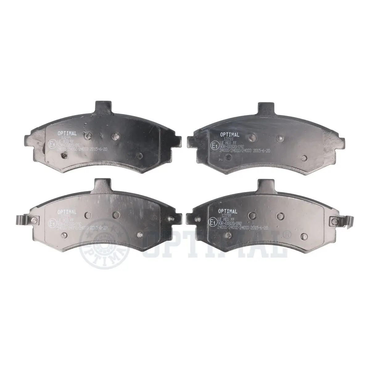 Bremsbelagsatz, Scheibenbremse Vorderachse OPTIMAL BP-12219