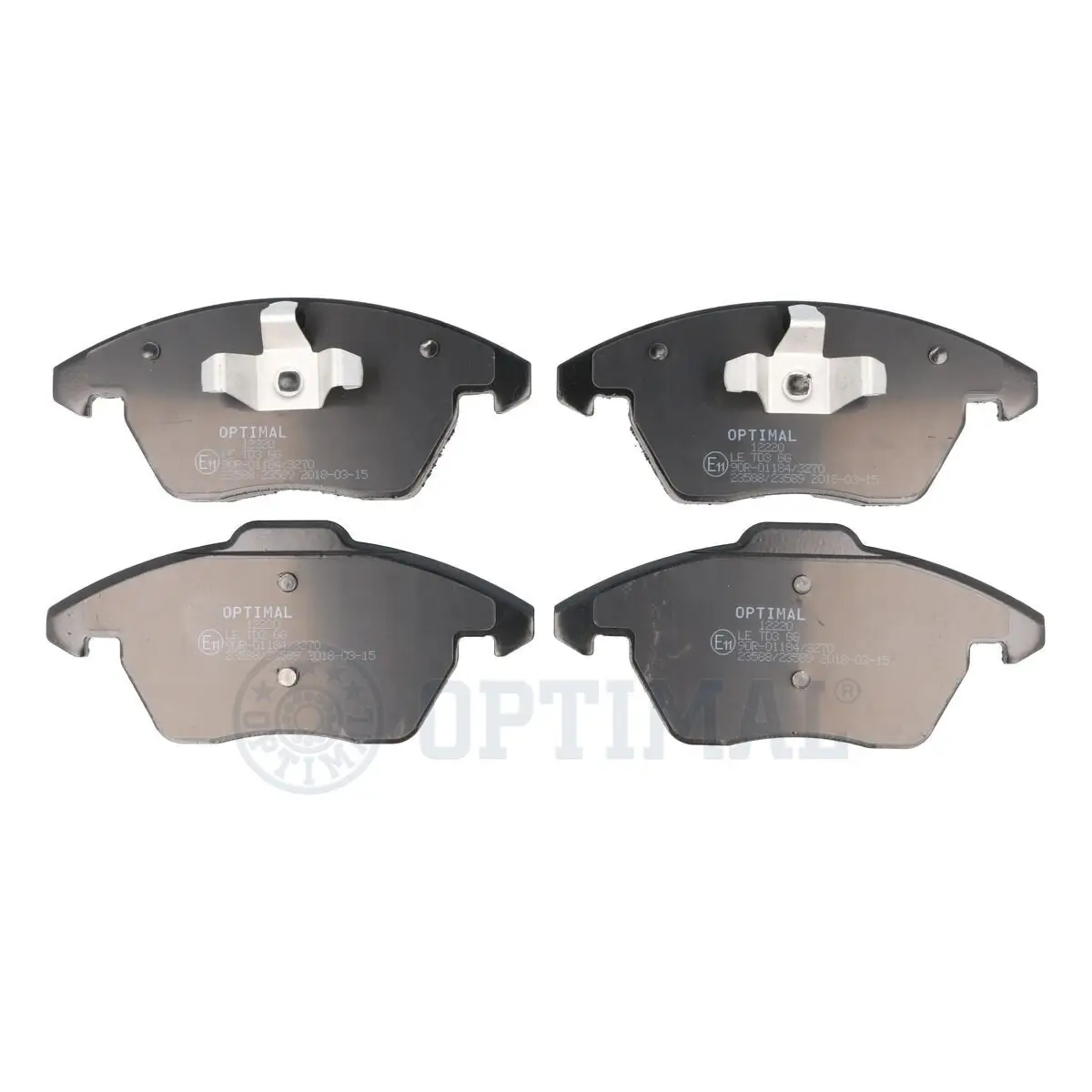 Bremsbelagsatz, Scheibenbremse Vorderachse OPTIMAL BP-12220