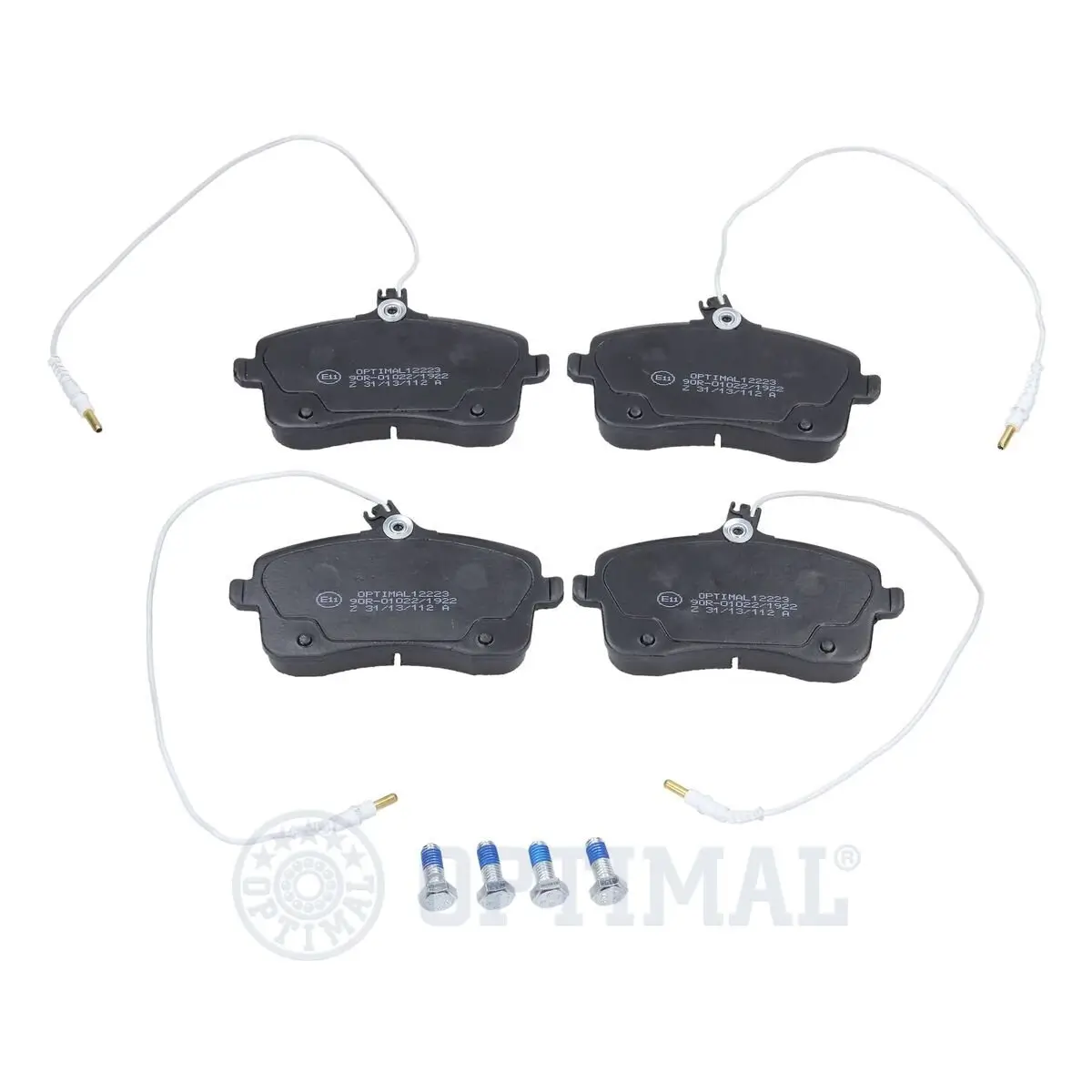 Bremsbelagsatz, Scheibenbremse Vorderachse OPTIMAL BP-12223