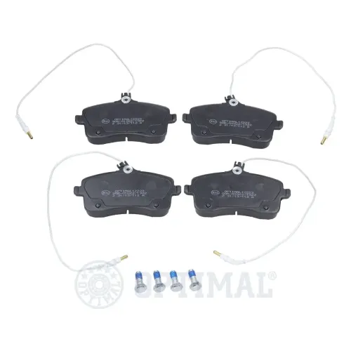 Bremsbelagsatz, Scheibenbremse Vorderachse OPTIMAL BP-12223 Bild Bremsbelagsatz, Scheibenbremse Vorderachse OPTIMAL BP-12223