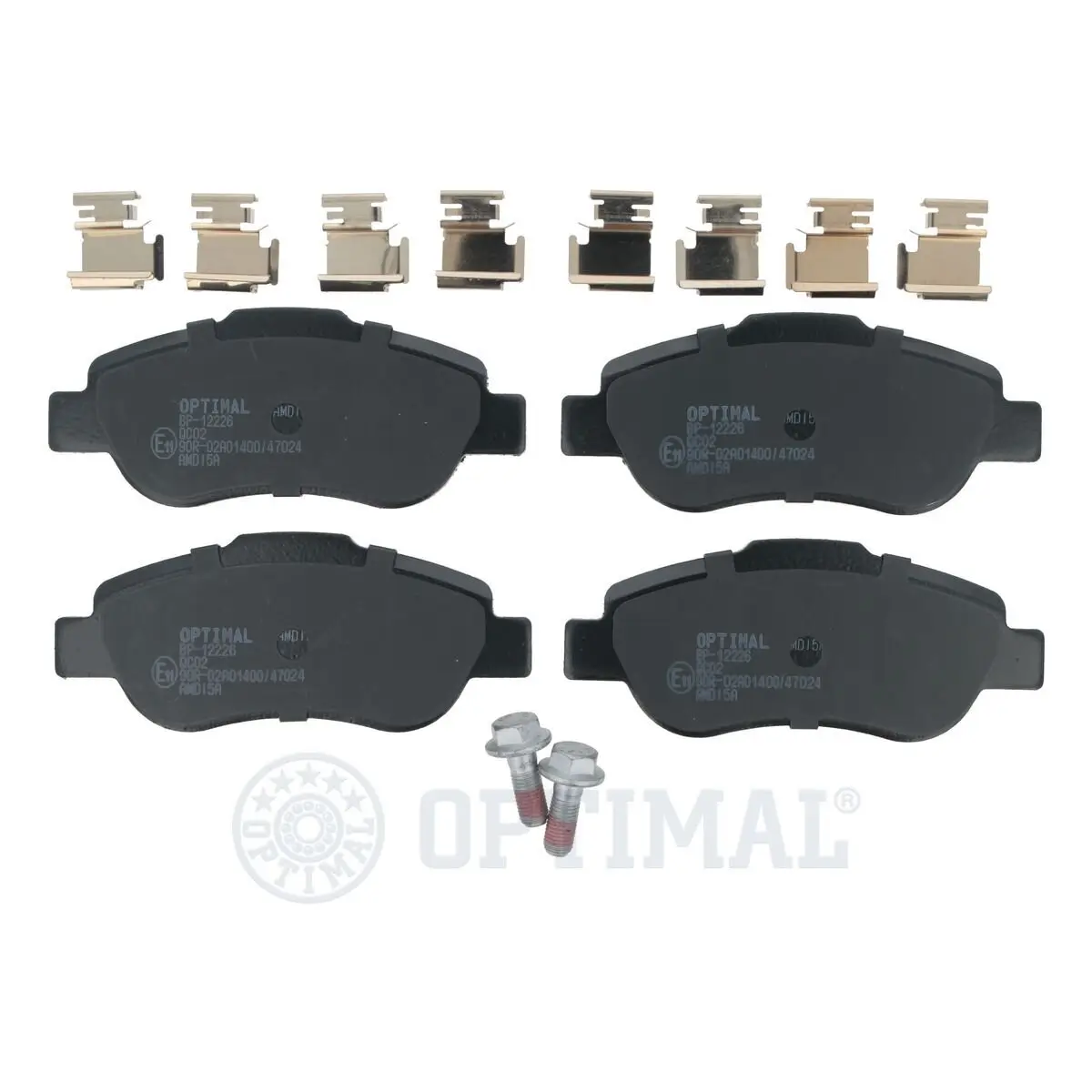 Bremsbelagsatz, Scheibenbremse Vorderachse OPTIMAL BP-12226