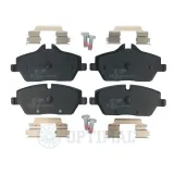 Bremsbelagsatz, Scheibenbremse Vorderachse OPTIMAL BP-12232