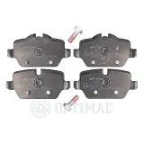 Bremsbelagsatz, Scheibenbremse Hinterachse OPTIMAL BP-12236