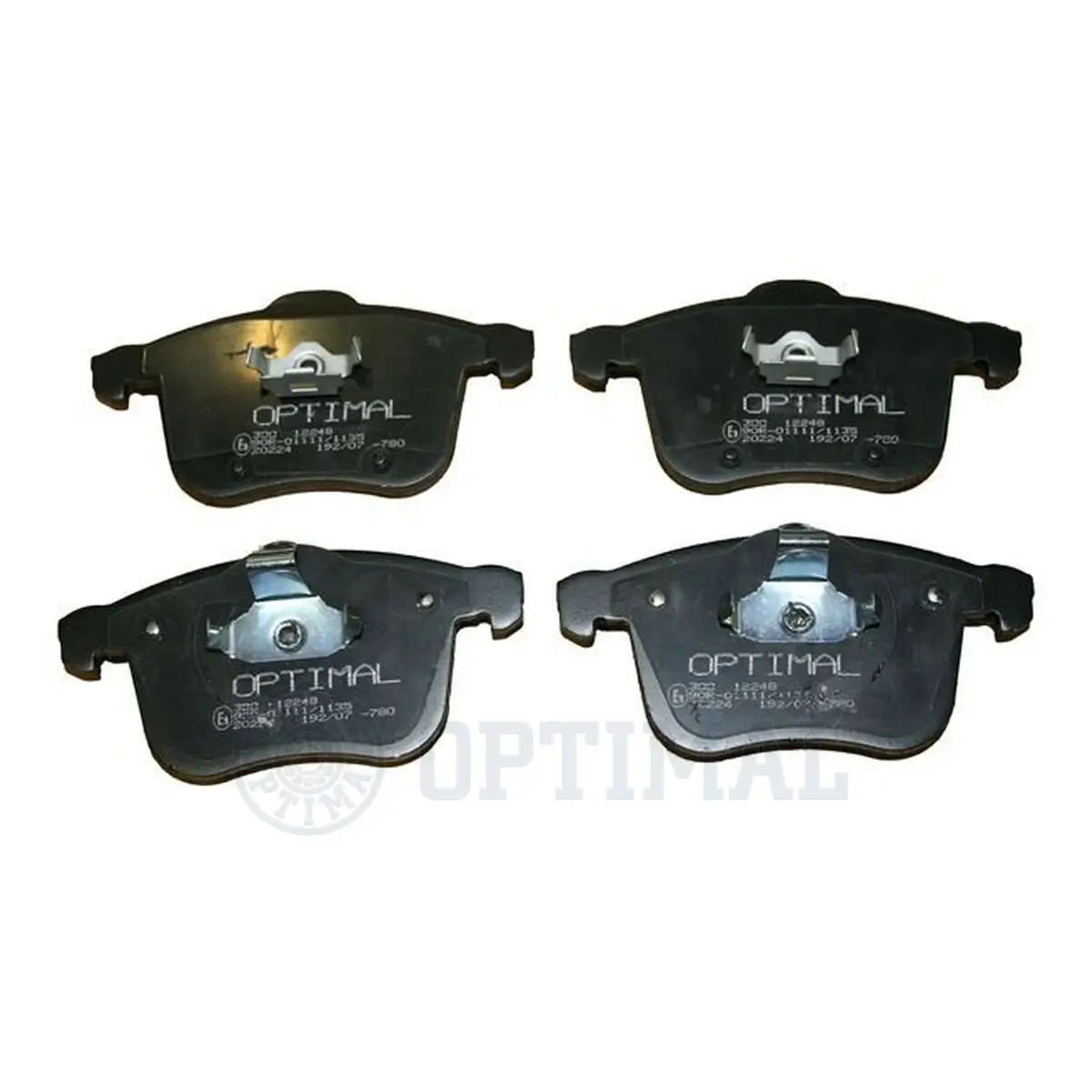 Bremsbelagsatz, Scheibenbremse Vorderachse OPTIMAL BP-12248