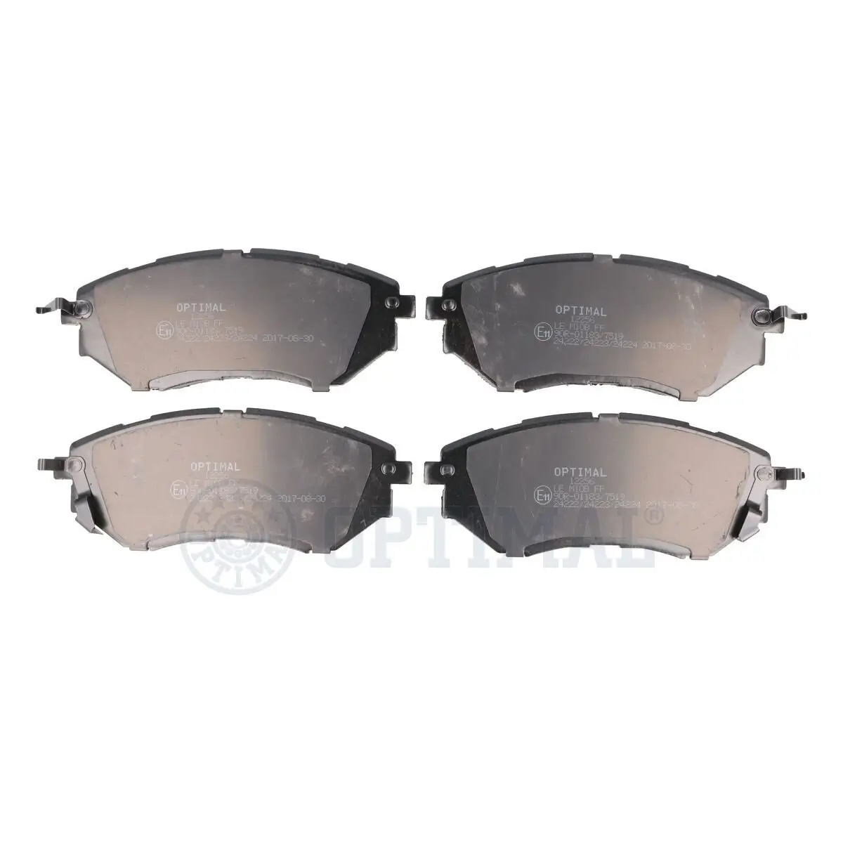 Bremsbelagsatz, Scheibenbremse Vorderachse OPTIMAL BP-12256