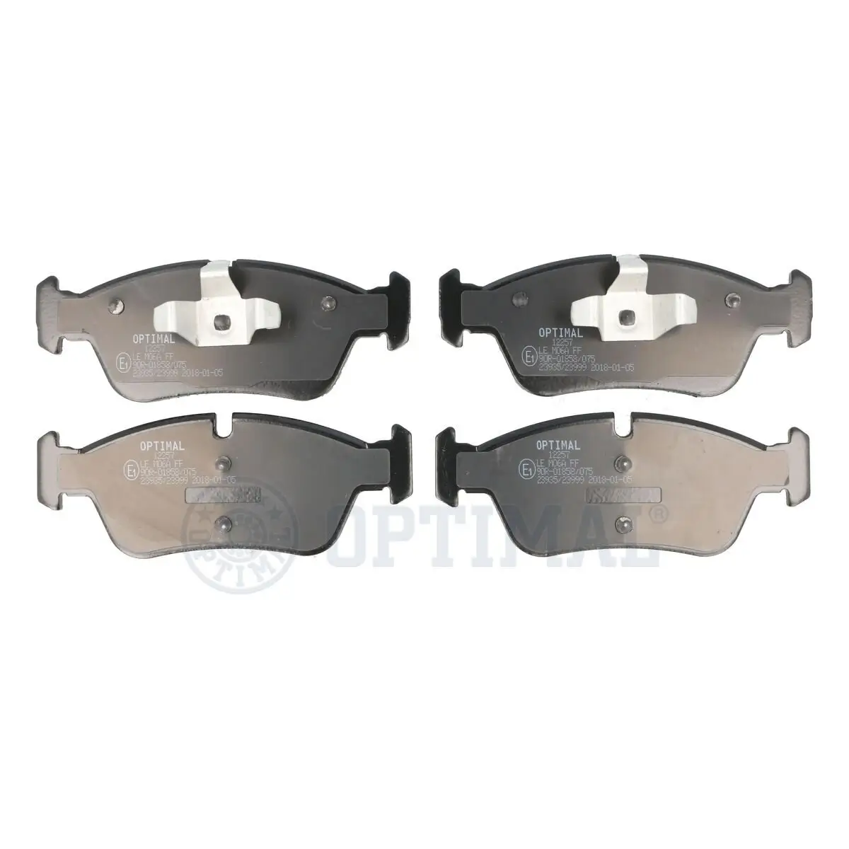 Bremsbelagsatz, Scheibenbremse Vorderachse OPTIMAL BP-12257