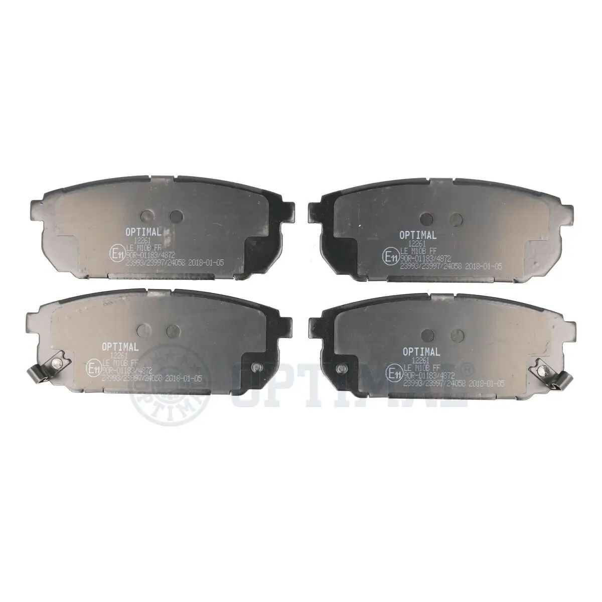 Bremsbelagsatz, Scheibenbremse Hinterachse OPTIMAL BP-12261