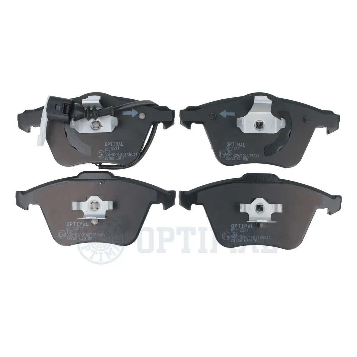 Bremsbelagsatz, Scheibenbremse Vorderachse OPTIMAL BP-12271