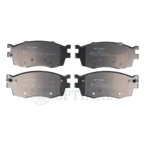 Bremsbelagsatz, Scheibenbremse Vorderachse OPTIMAL BP-12280 Bild Bremsbelagsatz, Scheibenbremse Vorderachse OPTIMAL BP-12280