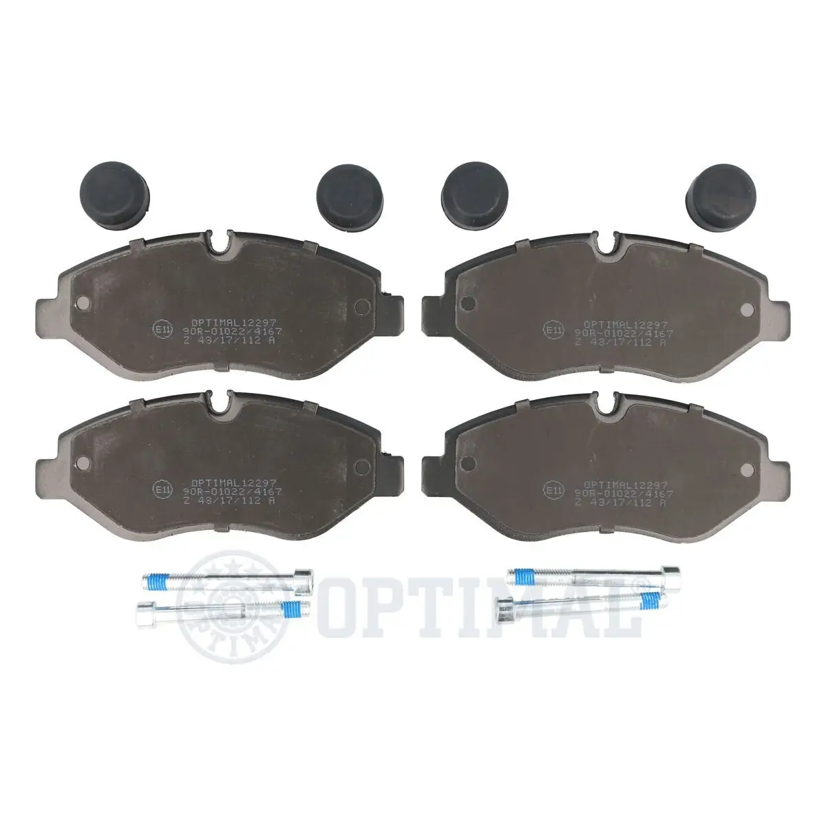 Bremsbelagsatz, Scheibenbremse Vorderachse OPTIMAL BP-12297