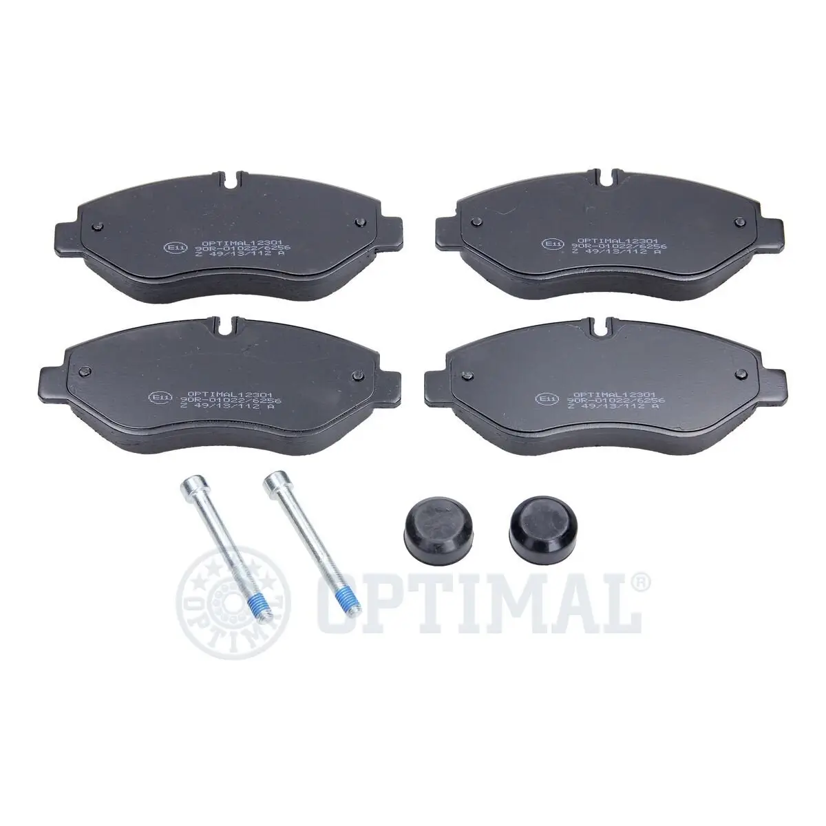 Bremsbelagsatz, Scheibenbremse Vorderachse OPTIMAL BP-12301