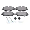 Bremsbelagsatz, Scheibenbremse Vorderachse OPTIMAL BP-12301 Bild Bremsbelagsatz, Scheibenbremse Vorderachse OPTIMAL BP-12301