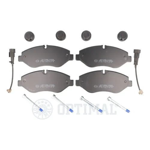 Bremsbelagsatz, Scheibenbremse Vorderachse OPTIMAL BP-12302 Bild Bremsbelagsatz, Scheibenbremse Vorderachse OPTIMAL BP-12302