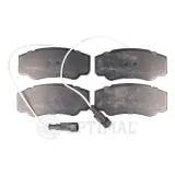 Bremsbelagsatz, Scheibenbremse Hinterachse OPTIMAL BP-12303