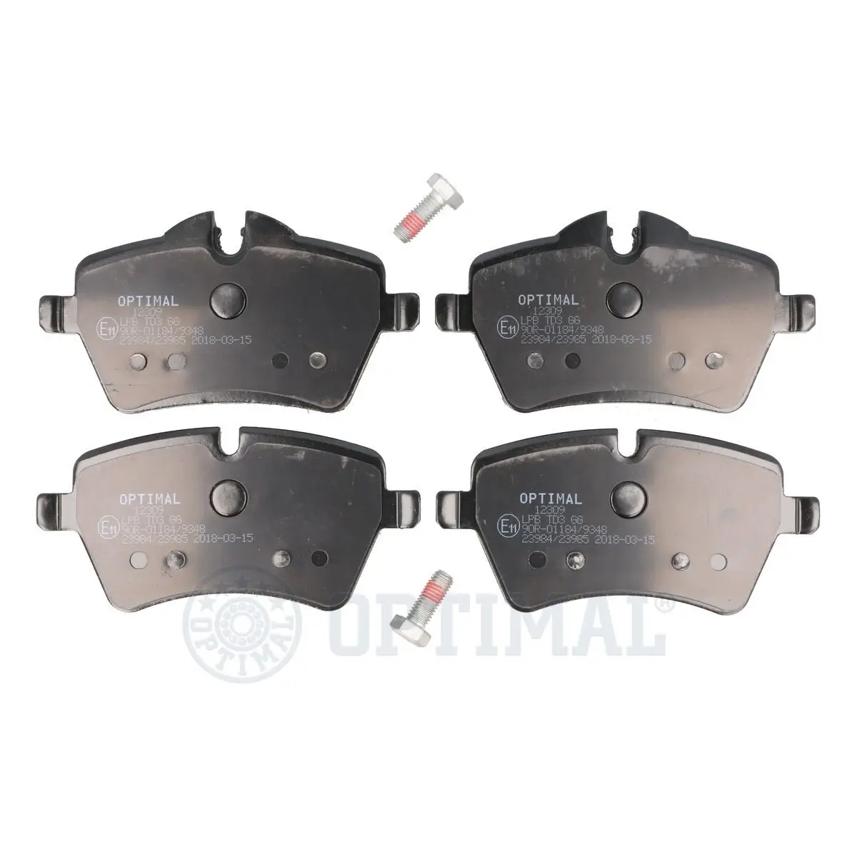 Bremsbelagsatz, Scheibenbremse Vorderachse OPTIMAL BP-12309