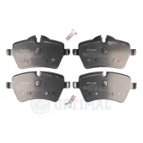 Bremsbelagsatz, Scheibenbremse Vorderachse OPTIMAL BP-12309