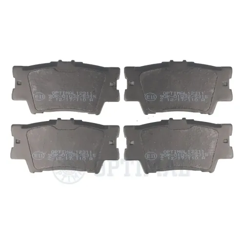 Bremsbelagsatz, Scheibenbremse Hinterachse OPTIMAL BP-12311 Bild Bremsbelagsatz, Scheibenbremse Hinterachse OPTIMAL BP-12311