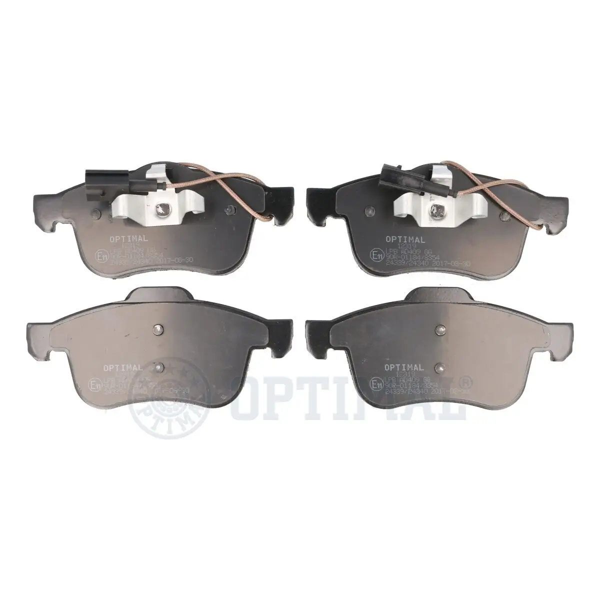 Bremsbelagsatz, Scheibenbremse Vorderachse OPTIMAL BP-12319