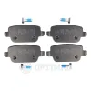 Bremsbelagsatz, Scheibenbremse Hinterachse OPTIMAL BP-12322