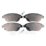 Bremsbelagsatz, Scheibenbremse Vorderachse OPTIMAL BP-12323