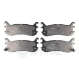 Bremsbelagsatz, Scheibenbremse Hinterachse OPTIMAL BP-12327