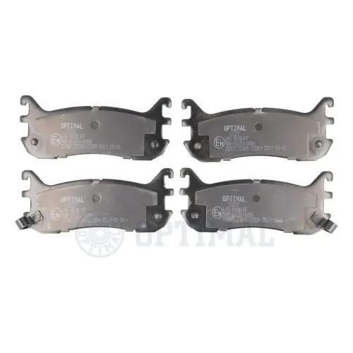 Bremsbelagsatz, Scheibenbremse Hinterachse OPTIMAL BP-12327 Bild Bremsbelagsatz, Scheibenbremse Hinterachse OPTIMAL BP-12327