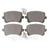 Bremsbelagsatz, Scheibenbremse Hinterachse OPTIMAL BP-12334 Bild Bremsbelagsatz, Scheibenbremse Hinterachse OPTIMAL BP-12334