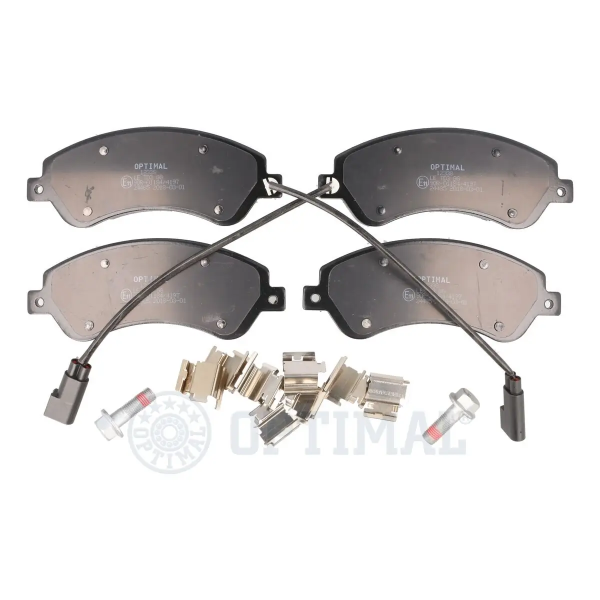 Bremsbelagsatz, Scheibenbremse Vorderachse OPTIMAL BP-12338